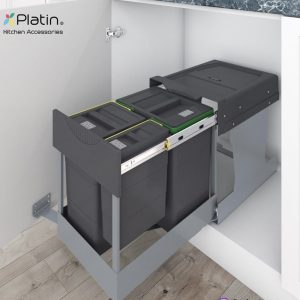سطل زباله سه مخزنه 36 لیتری لینکدار (20L+12L+4L)