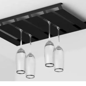 رک فلت جای گیلاس سقفی رنگ مشکی عرض 560mm کد G095